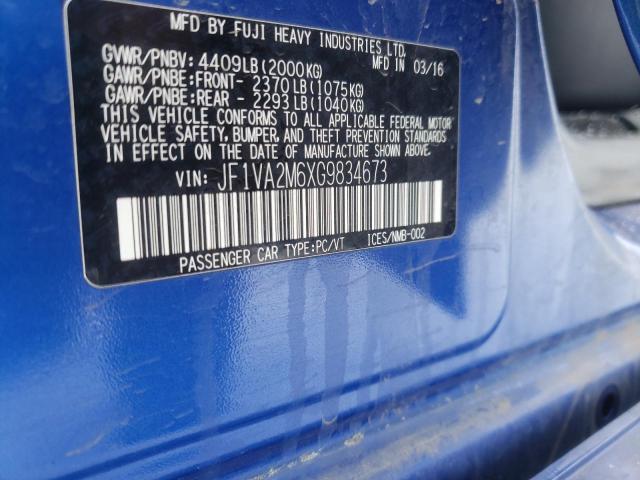 JF1VA2M6XG9834673 Subaru Wrx Sti