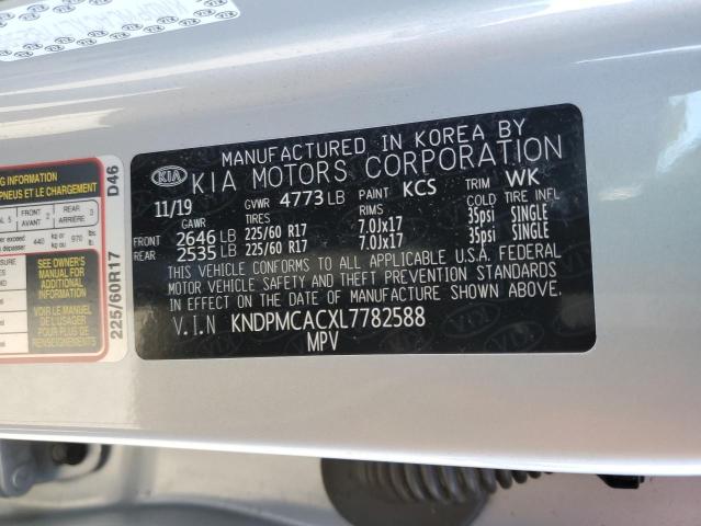 2020 KIA SPORTAGE L KNDPMCACXL7782588