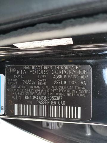 KNAGM4ADXF5086387 KIA OPTIMA HYBRID