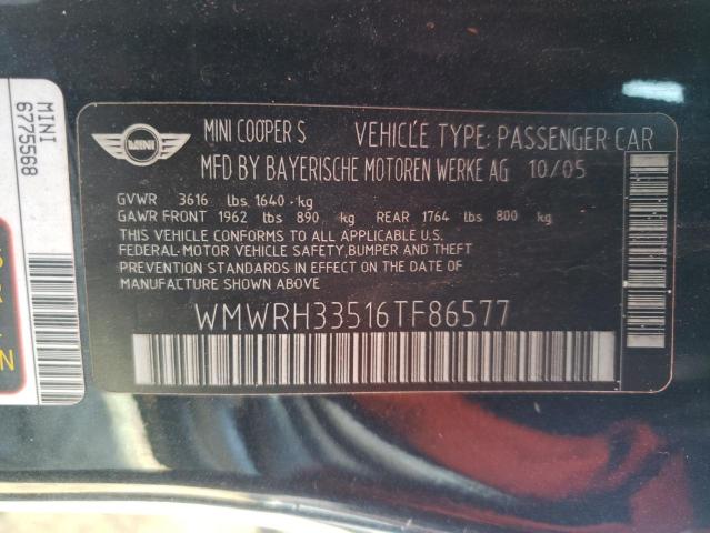 WMWRH33516TF86577 Mini Cooper