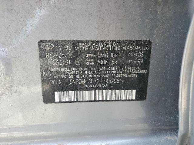 2016 HYUNDAI ELANTRA SE 5NPDH4AE7GH793256