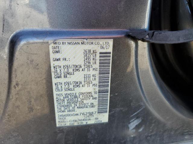 1N6AD0EV1HN762987 Nissan FRONTIER S