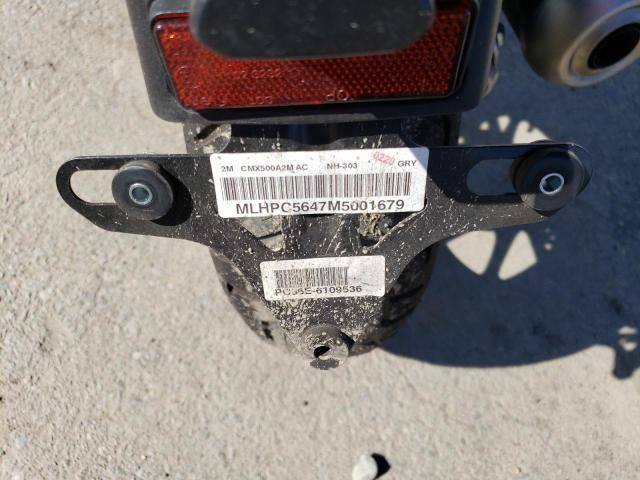 2021 HONDA CMX500 A2 MLHPC5647M5001679