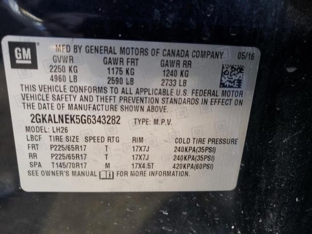 2GKALNEK5G6343282 GMC Terrain Sle