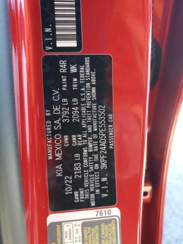 3KPF24AD5PE553502 KIA FORTE LX