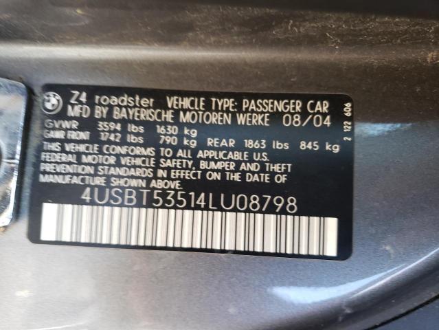 4USBT53514LU08798 BMW Z4 3.0
