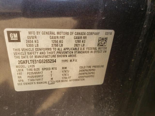 2GKFLTE31G6265294 GMC Terrain Sle