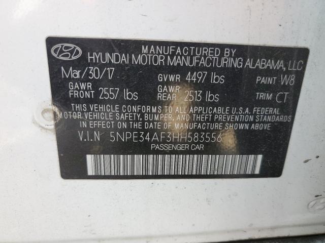 5NPE34AF3HH583556 Hyundai Sonata Sport