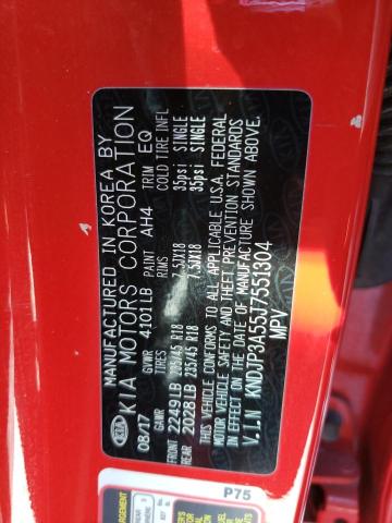 KNDJP3A55J7551304 KIA SOUL +