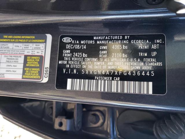 5XXGN4A7XFG436445 KIA OPTIMA EX