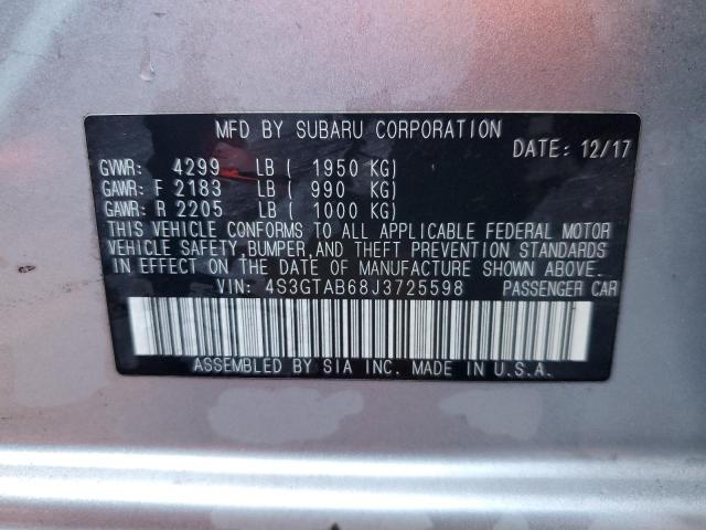 4S3GTAB68J3725598 Subaru Impreza Premium