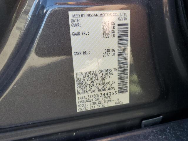 2016 NISSAN ALTIMA 2.5 1N4AL3AP6GN344055