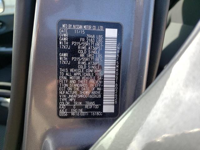 2016 NISSAN JUKE S - JN8AF5MR0GT602628