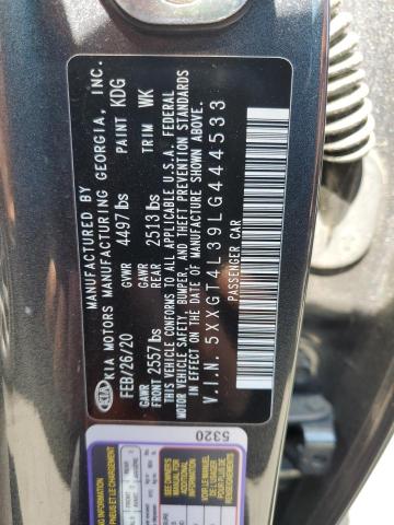 5XXGT4L39LG444533 KIA Optima Lx