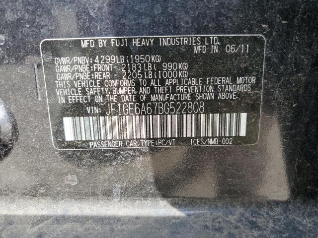 JF1GE6A67BG522808 Subaru Impreza 2.5i