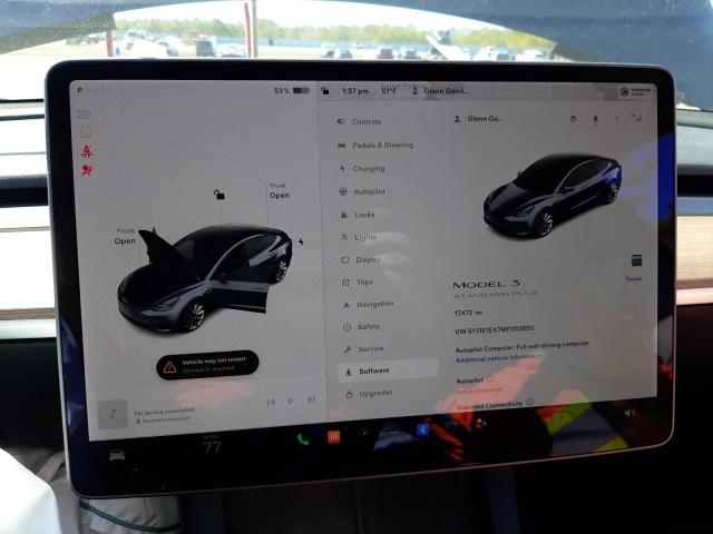 5YJ3E1EA7MF052853 Tesla MODEL 3