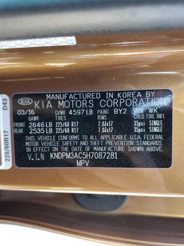 KNDPM3AC5H7087281 KIA Sportage Lx