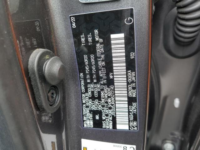 2022 TOYOTA 4RUNNER NI - JTEDU5JR6N5272140