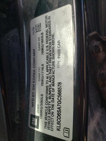 2016 CHEVROLET SPARK 1LT KL8CD6SA7GC568578