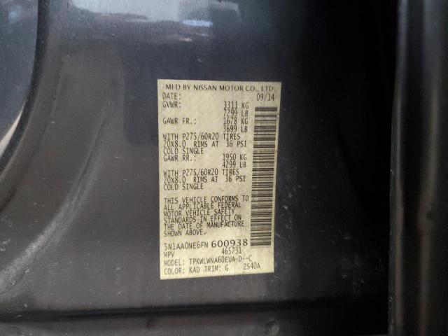2015 NISSAN ARMADA PLA 5N1AA0NE6FN600938