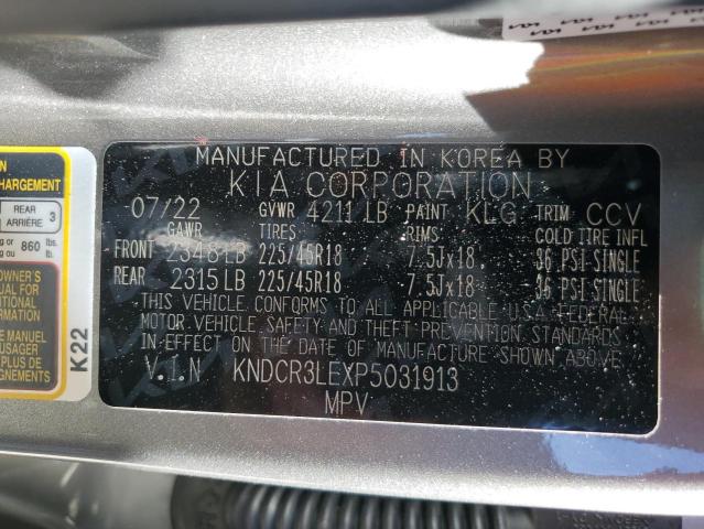 KNDCR3LEXP5031913 KIA NIRO EX