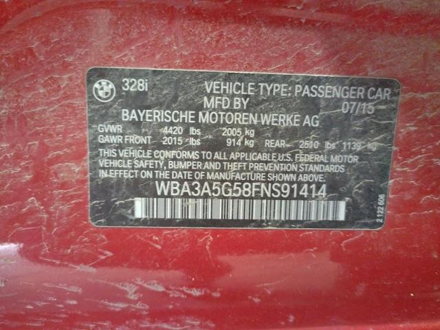 2015 BMW 328 I - WBA3A5G58FNS91414