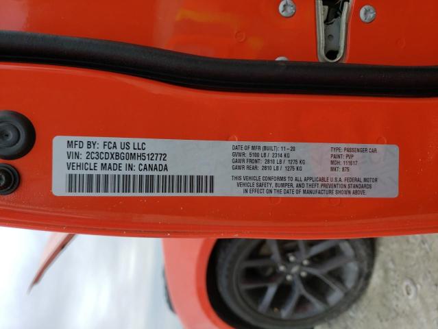 2021 DODGE CHARGER SX 2C3CDXBG0MH512772