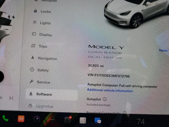 5YJYGDEE3MF072795 Tesla Model Y