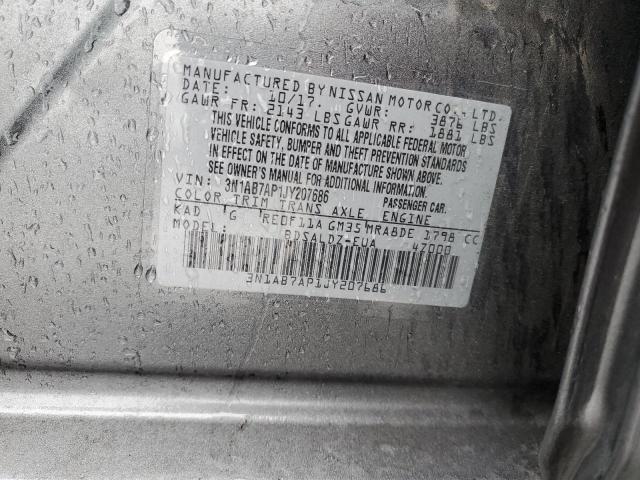 3N1AB7AP1JY207686 Nissan SENTRA S