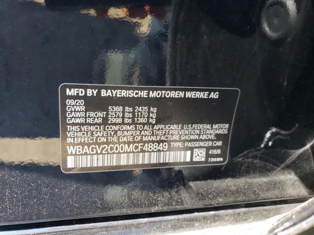2021 BMW 840I - WBAGV2C00MCF48849