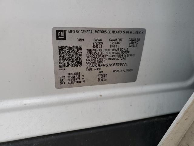 2019 CHEVROLET BLAZER PRE - 3GNKBFRS7KS699771