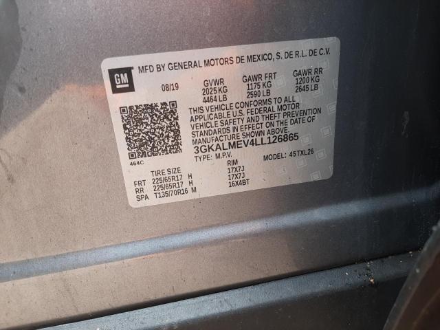 3GKALMEV4LL126865 GMC Terrain Sle