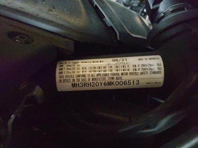 2021 YAMAHA MT-03 - MH3RH20Y6MK006513