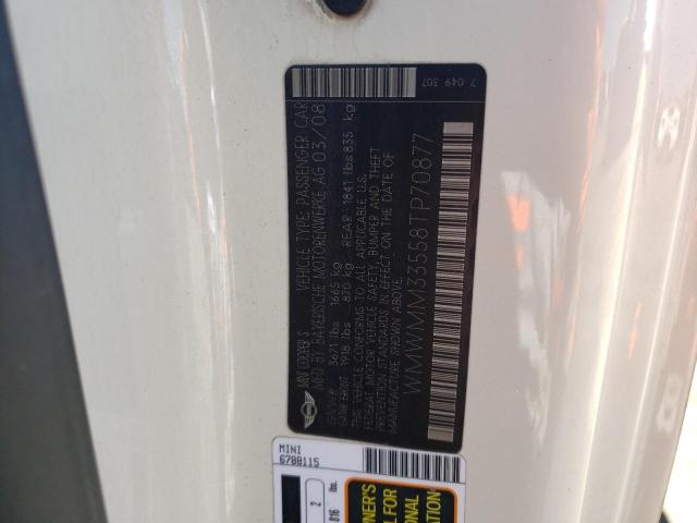 WMWMM33558TP70877 Mini Cooper S Clubman