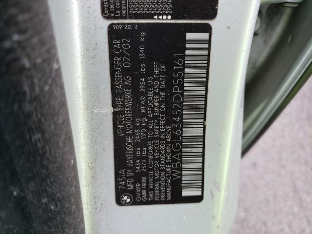 WBAGL63452DP55161 BMW 745 I