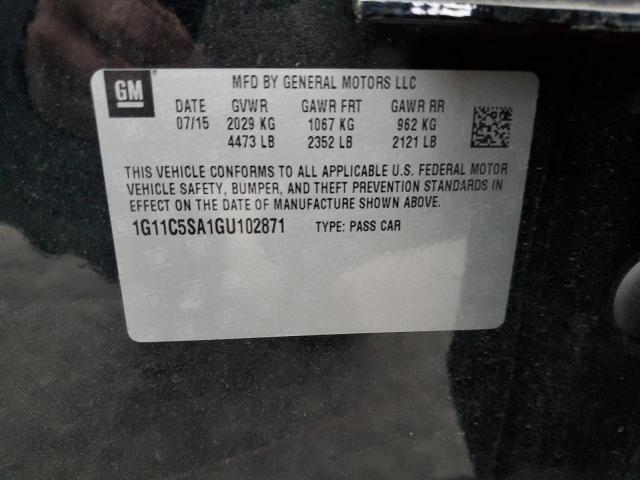 2016 CHEVROLET MALIBU LIM - 1G11C5SA1GU102871