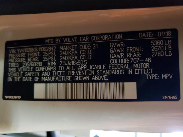 YV4102RK8J1062842 Volvo XC60