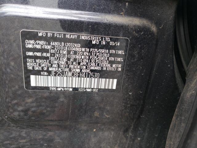 JF2SJAWC8FH417570 Subaru Forester 2.5i Touring