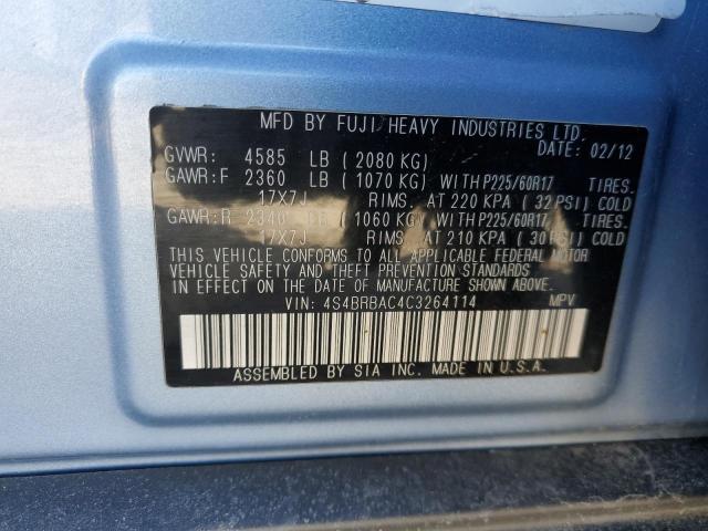 4S4BRBAC4C3264114 Subaru Outback 2.5i