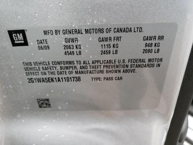 2010 Chevrolet Impala Ls VIN: 2G1WA5EK1A1101738 Lot: 48742524