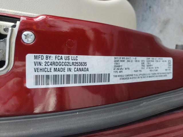 2C4RDGCG2LR253635 Dodge Grand Caravan Sxt