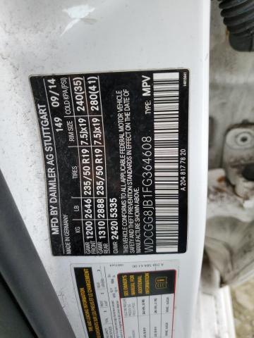 2015 MERCEDES-BENZ GLK 350 4M - WDCGG8JB1FG364608