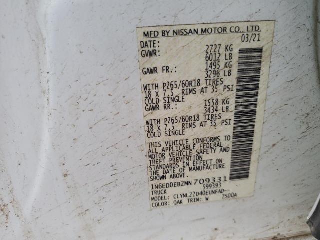 2021 NISSAN FRONTIER S - 1N6ED0EB2MN709331