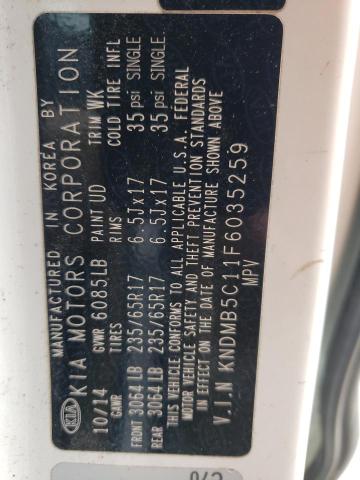 KNDMB5C11F6035259 KIA SEDONA LX