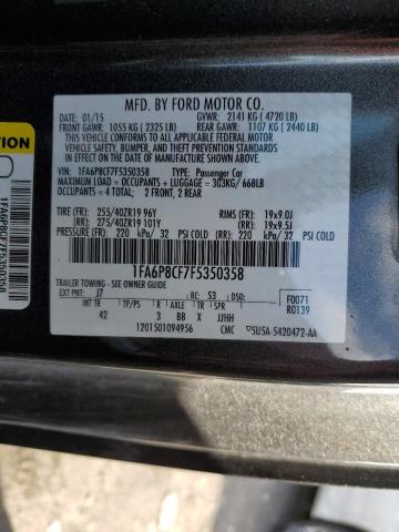 2015 FORD MUSTANG GT 1FA6P8CF7F5350358