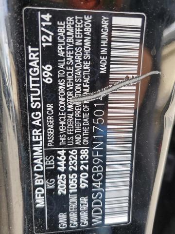 WDDSJ4GB9FN175014 Mercedes-Benz CLA 250 4MATIC