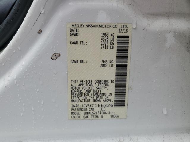 1N4BL4CV5KC166326 Nissan ALTIMA SR