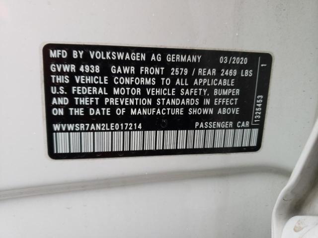 2020 VOLKSWAGEN ARTEON SEL WVWSR7AN2LE017214