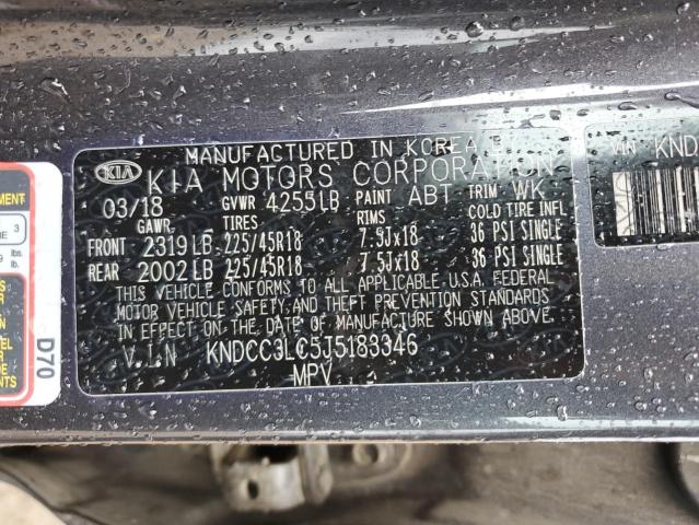 KNDCC3LC5J5183346 KIA NIRO EX