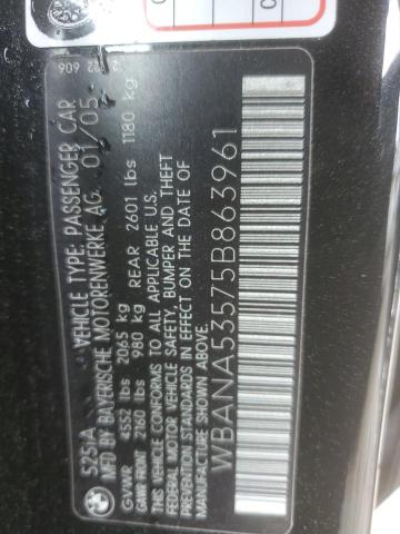 WBANA53575B863961 BMW 525 I